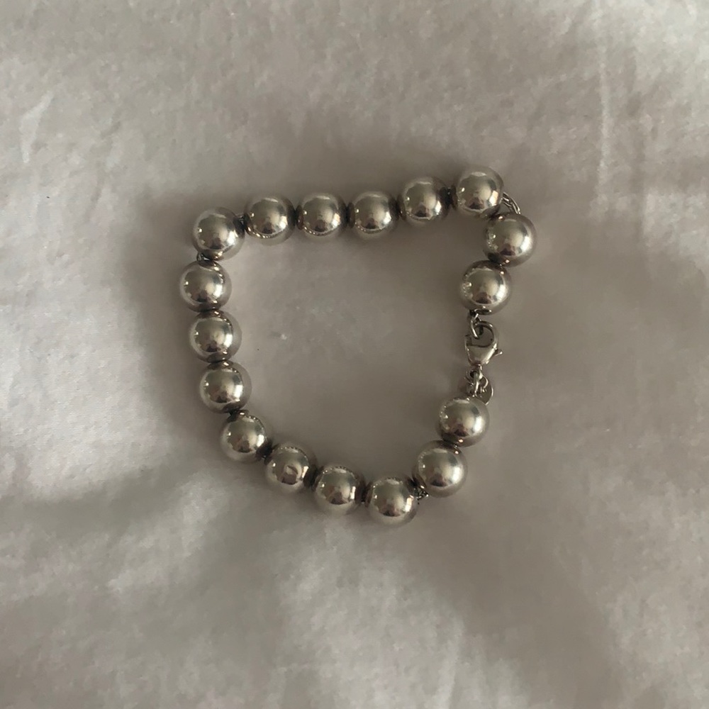 Tiffany and Co silver bead bracelet